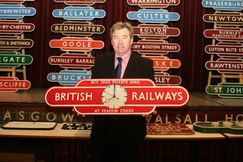 Neil Booth with display at Stafford